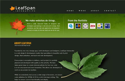 网页设计中的色彩应用系列教程:绿色-网页配色-网页制作大宝库